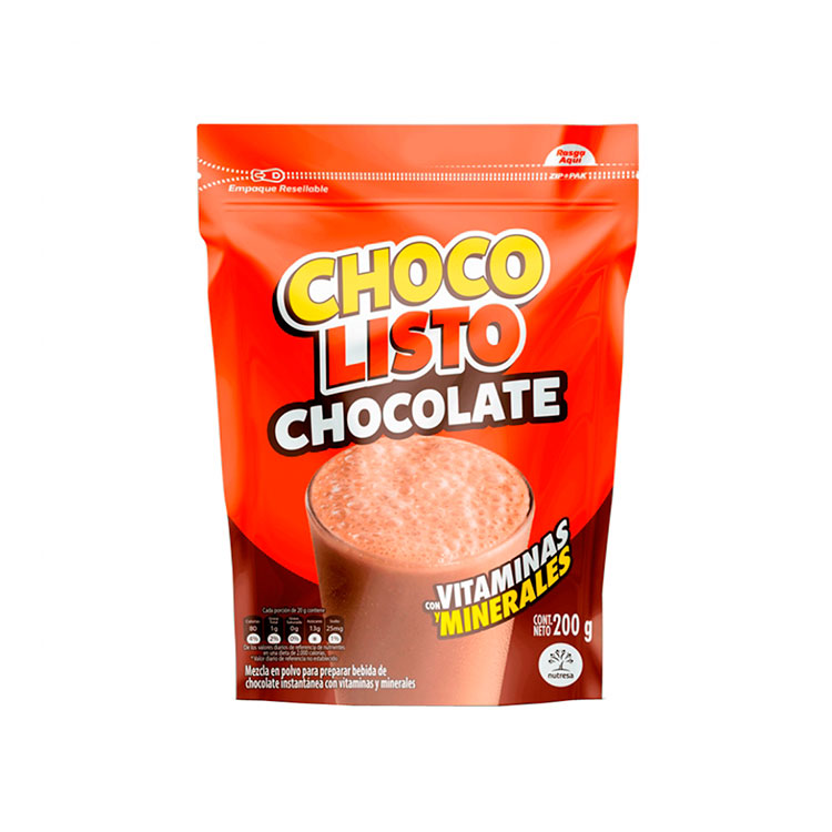 Chocolate en polvo Choco Listo 200g