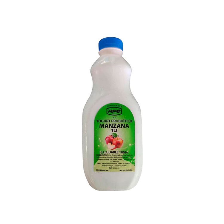 Yogurt probiótico sabor manzana 1lt