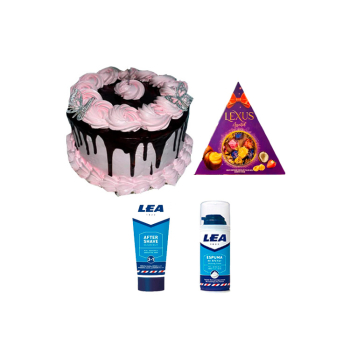 Cake + Espuma de Afeitar + Bálsamo + Bombones